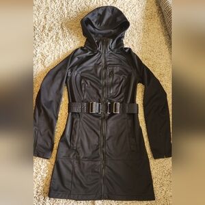 The North Face Apex Mid-length Black Softshell Coat